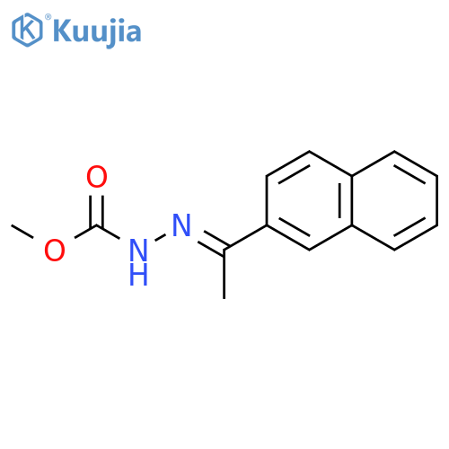 Hydrazinecarboxylic acid, [1-(2-naphthalenyl)ethylidene]-, methyl ester structure