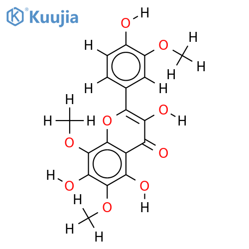 3,5,7,4'-Tetrahydroxy-6,8,3'-trimethoxy-flavon (Limocitrol) structure