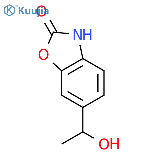 6-(1-hydroxyethyl)-1,3-benzoxazol-2(3H)-one structure