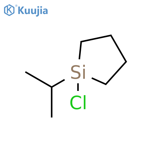 Silacyclopentane, 1-chloro-1-(1-methylethyl)- structure