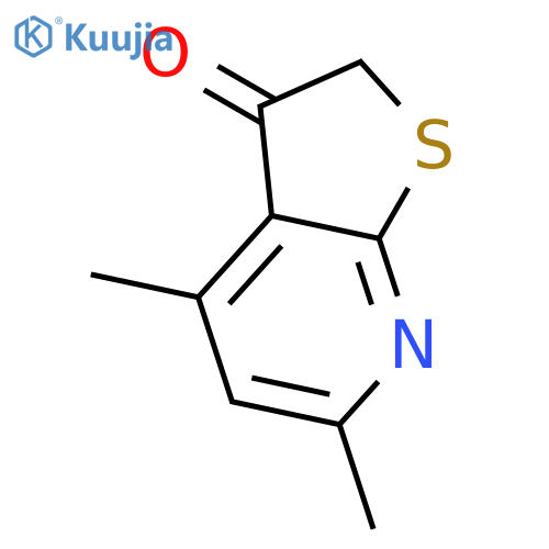 Thieno[2,3-b]pyridin-3(2H)-one, 4,6-dimethyl- structure