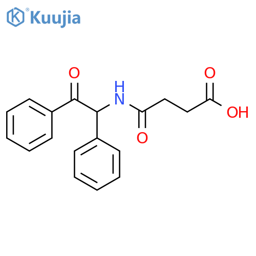4-Oxo-4-(2-oxo-1,2-diphenylethyl)amino-butanoic Acid structure