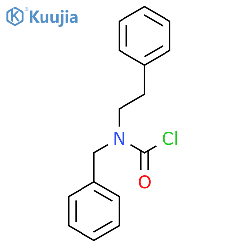 N-benzyl-N-(2-phenylethyl)carbamoyl chloride structure