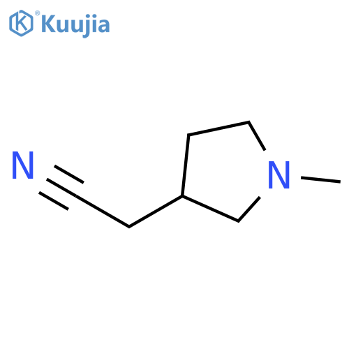 (1-methylpyrrolidin-3-yl)acetonitrile structure
