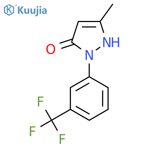 3-methyl-1-[3-(trifluoromethyl)phenyl]-1H-pyrazol-5-ol structure