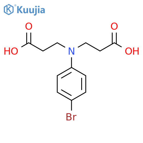 β-Alanine, N-(4-bromophenyl)-N-(2-carboxyethyl)- structure