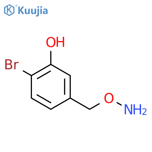 5-(aminooxy)methyl-2-bromophenol structure