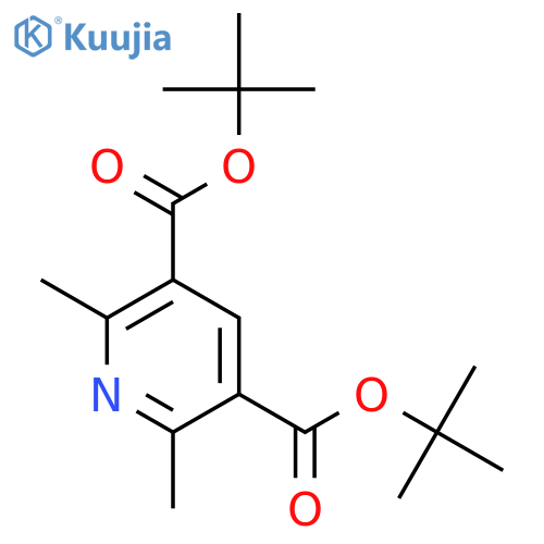 3,5-Pyridinedicarboxylic acid, 2,6-dimethyl-, bis(1,1-dimethylethyl) ester structure