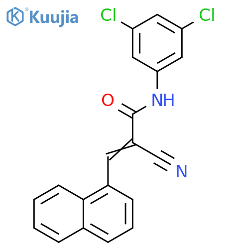 2-Cyano-N-(3,5-dichlorophenyl)-3-(1-naphthalenyl)-2-propenamide structure