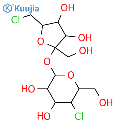 6-Chloro-6-deoxy-β-D-fructofuranosyl 4-chloro-4-deoxy-α-D-galactopyranoside structure