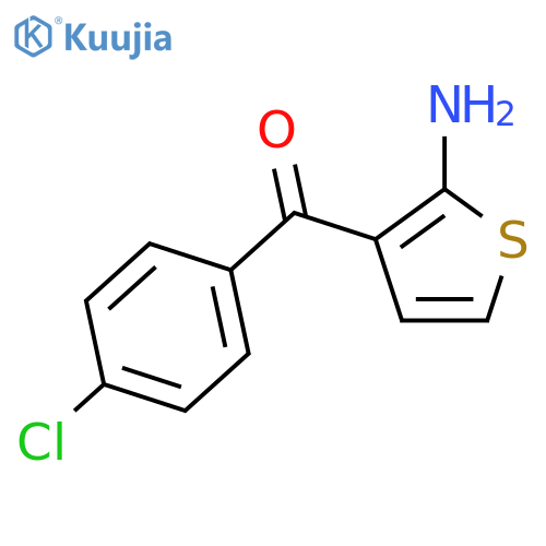 (2-Aminothiophen-3-Yl)(4-Chlorophenyl)Methanone structure