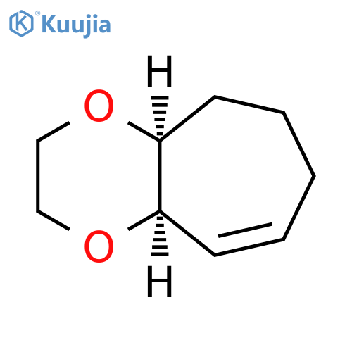 5H-Cyclohepta-1,4-dioxin, 2,3,4a,6,7,9a-hexahydro-, cis- (9CI) structure