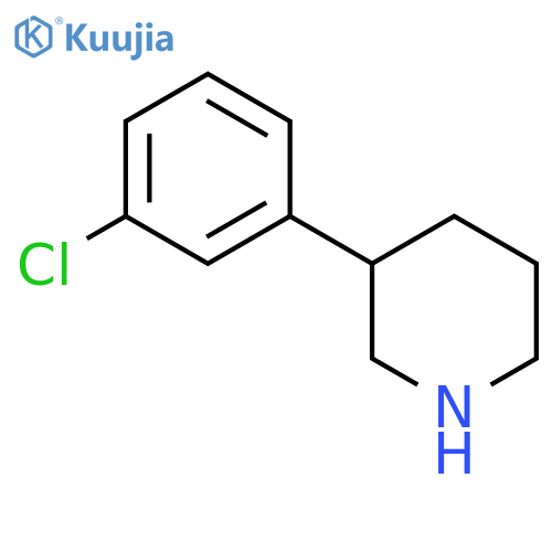3-(3-Chlorophenyl)piperidine structure