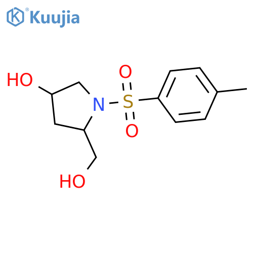 (3R,5S)-5-(Hydroxymethyl)-1-tosylpyrrolidin-3-ol structure