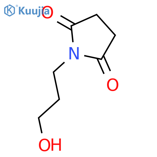 1-(3-hydroxypropyl)pyrrolidine-2,5-dione structure