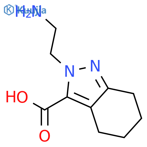 2H-INDAZOLE-3-CARBOXYLIC ACID, 2-(2-AMINOETHYL)-4,5,6,7-TETRAHYDRO- structure