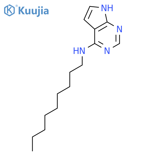 7H-Pyrrolo[2,3-d]pyrimidin-4-amine,N-nonyl- structure