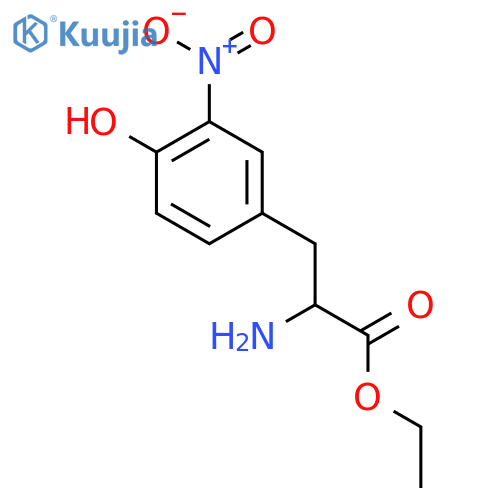 ethyl 3-nitrotyrosinate structure