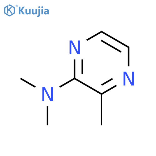 Pyrazinamine, N,N,3-trimethyl- structure