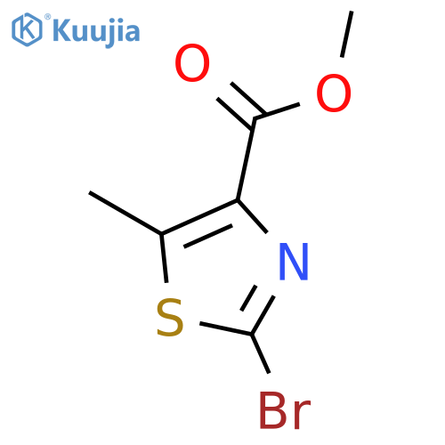 methyl 2-bromo-5-methyl-1,3-thiazole-4-carboxylate structure