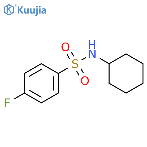 N-Cyclohexyl 4-fluorobenzenesulfonamide structure
