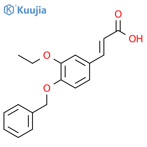 (2E)-3-4-(Benzyloxy)-3-ethoxyphenylacrylic Acid structure