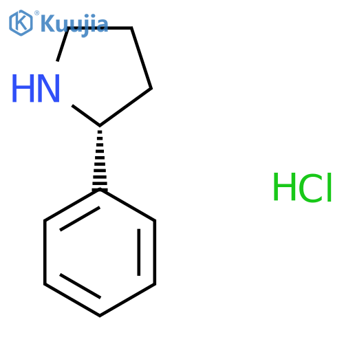 (2R)-2-phenylpyrrolidine hydrochloride structure
