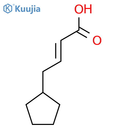 4-cyclopentylbut-2-enoic acid structure