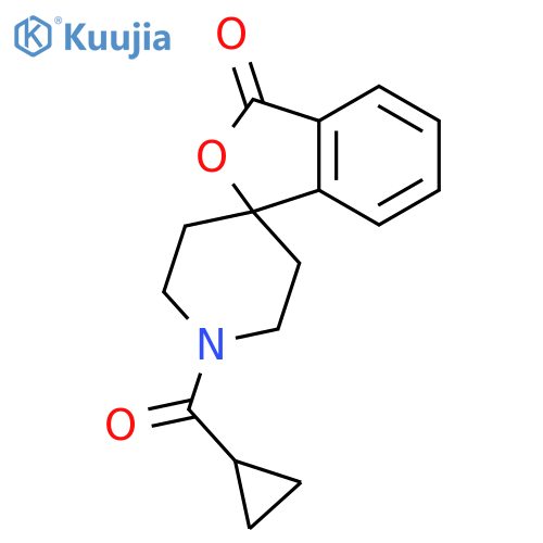 1'-cyclopropanecarbonyl-3H-spiro2-benzofuran-1,4'-piperidine-3-one structure