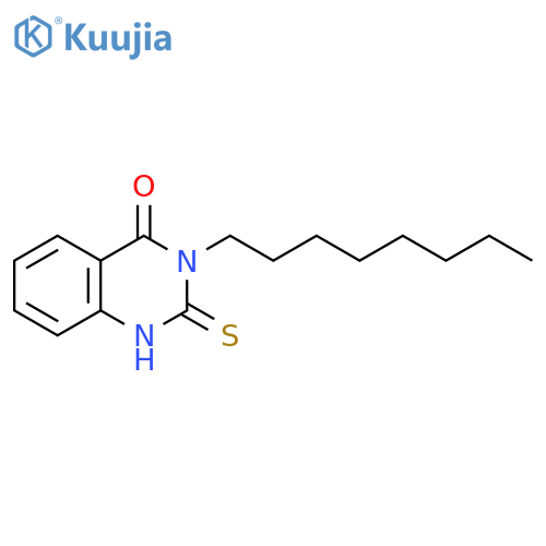 3-octyl-2-sulfanyl-3,4-dihydroquinazolin-4-one structure