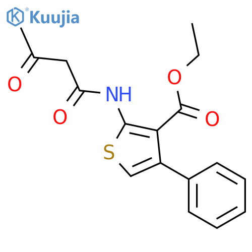ethyl 2-(3-oxobutanamido)-4-phenylthiophene-3-carboxylate structure