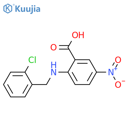 2-{(2-Chlorophenyl)methylamino}-5-nitrobenzoic Acid structure