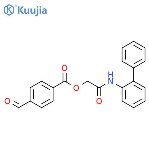 2-([1,1′-Biphenyl]-2-ylamino)-2-oxoethyl 4-formylbenzoate structure