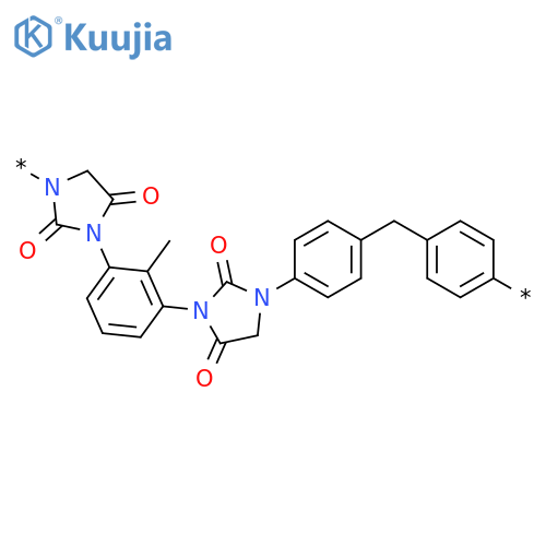 POLY[(2,4-DIOXO-1,3-IMIDAZOLIDINEDIYL)(METHYL-1,3-PHENYLENE)(2,5-DIOXO-1,3-IMIDAZOLIDINEDIYL)-1,4-PHENYLENEMETHYLENE-1,4-PHENYLENE] structure