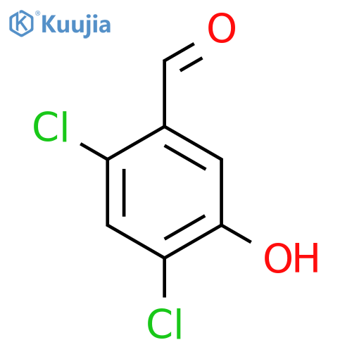 2,4-Dichloro-5-hydroxybenzaldehyde structure