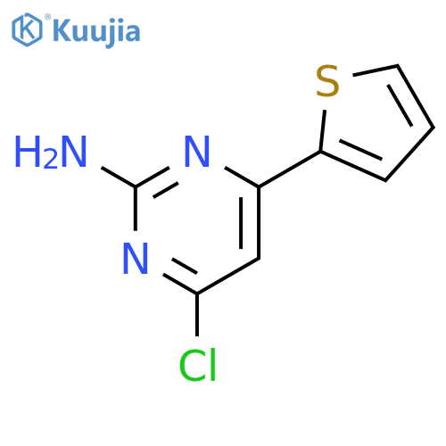 2-PYRIMIDINAMINE, 4-CHLORO-6-(2-THIENYL)- structure