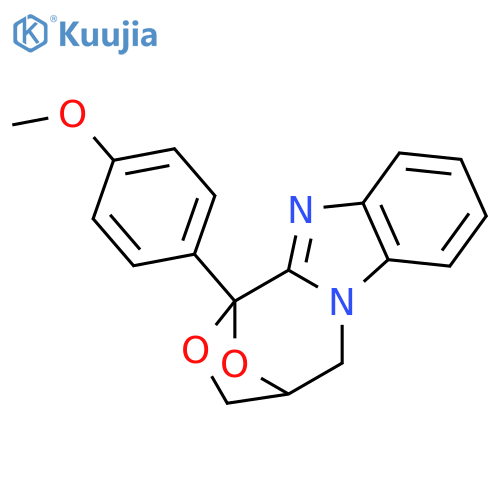 1-(4-methoxyphenyl)-4,5-dihydro-1H,3H-1,4-epoxy[1,4]oxazepino[4,3-a]benzimidazole structure