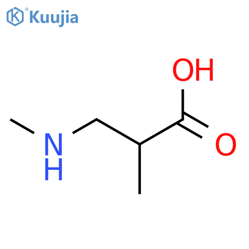 2-methyl-3-(methylamino)propanoic acid hydrochloride structure