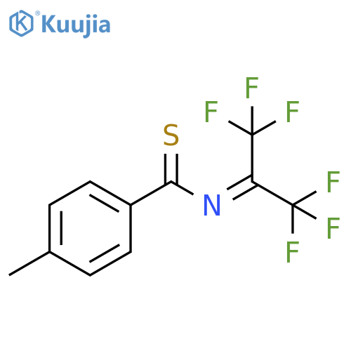 Benzenecarbothioamide,4-methyl-N-[2,2,2-trifluoro-1-(trifluoromethyl)ethylidene]- structure