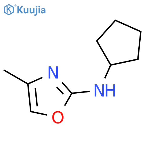 2-OXAZOLAMINE, N-CYCLOPENTYL-4-METHYL- structure