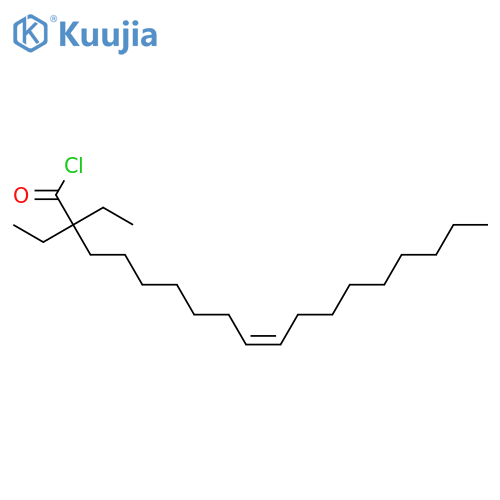 9-Octadecenoyl chloride, 2,2-diethyl-, (9Z)- structure