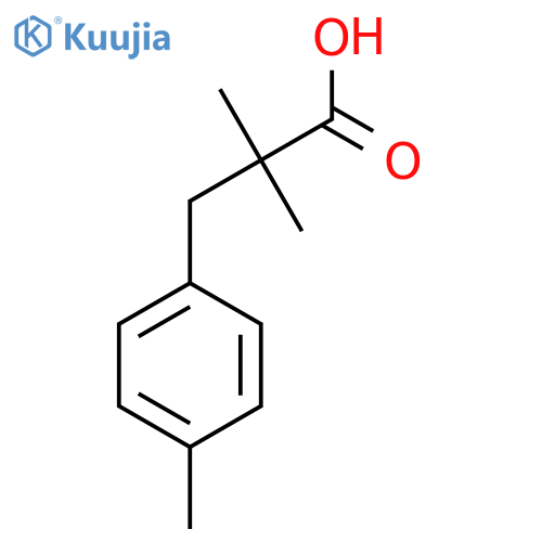 2,2-dimethyl-3-(4-methylphenyl)propanoic acid structure