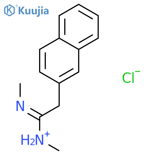 2-Naphthaleneethanimidamide,N,N'-dimethyl-, hydrochloride (1:1) structure