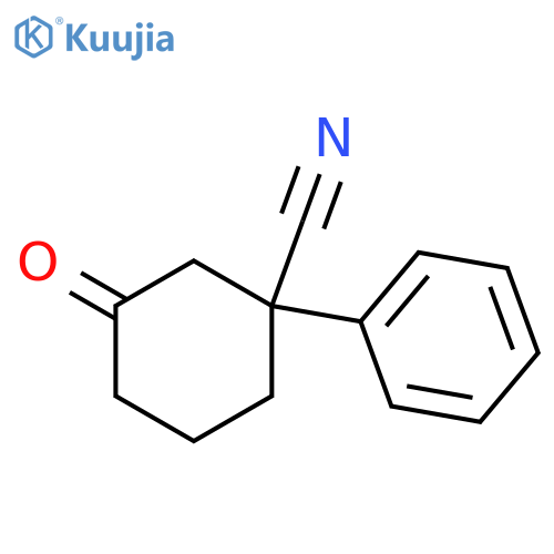 Cyclohexanecarbonitrile, 3-oxo-1-phenyl- structure