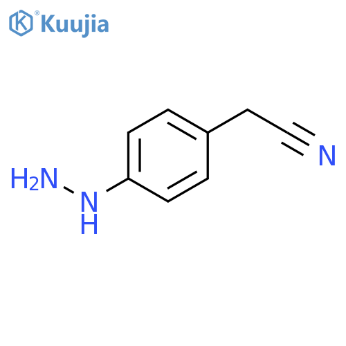 (4-Hydrazinophenyl)acetonitrile structure