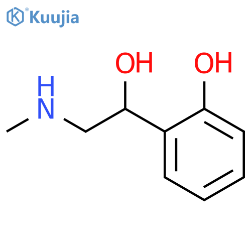 2-1-hydroxy-2-(methylamino)ethylphenol structure