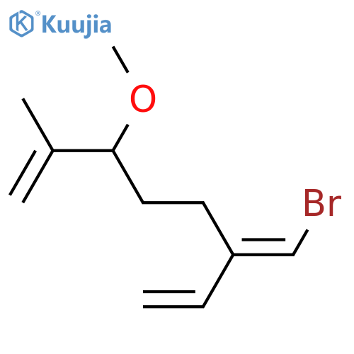 6-(Bromomethylene)-3-methoxy-2-methyl-1,7-octadiene; (+)-(Z)-form structure