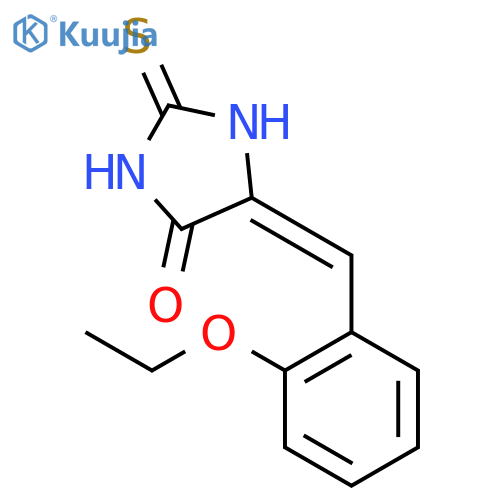(5E)-5-(2-ethoxybenzylidene)-2-thioxoimidazolidin-4-one structure