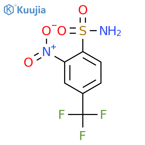 2-Nitro-4-(trifluoromethyl)benzene-1-sulfonamide structure