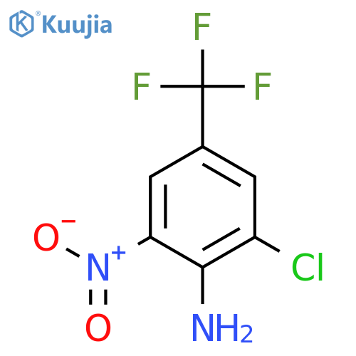 4-Amino-3-chloro-5-nitrobenzotrifluoride structure